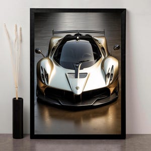 Pagani Digital Download | High-Resolution Printable Art | Hypercar Wall Decor for Car Enthusiasts | High-Quality PDF and JPG Files