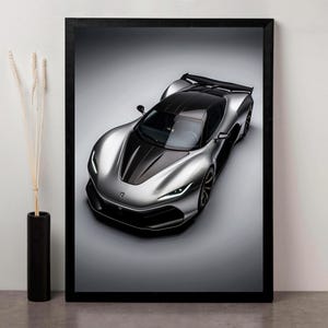 Rimac Nevera Digital Art Print | High-Quality Printable Download | Electric Hypercar Wall Decor for Car Enthusiasts | PDF & JPG Files