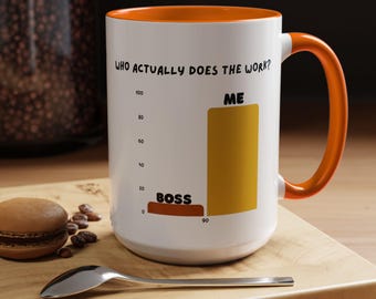 Funny Boss Mug, Chart Humor, Office Gift