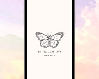Christian Phone Wallpaper - Digital Download - Be Still and Know