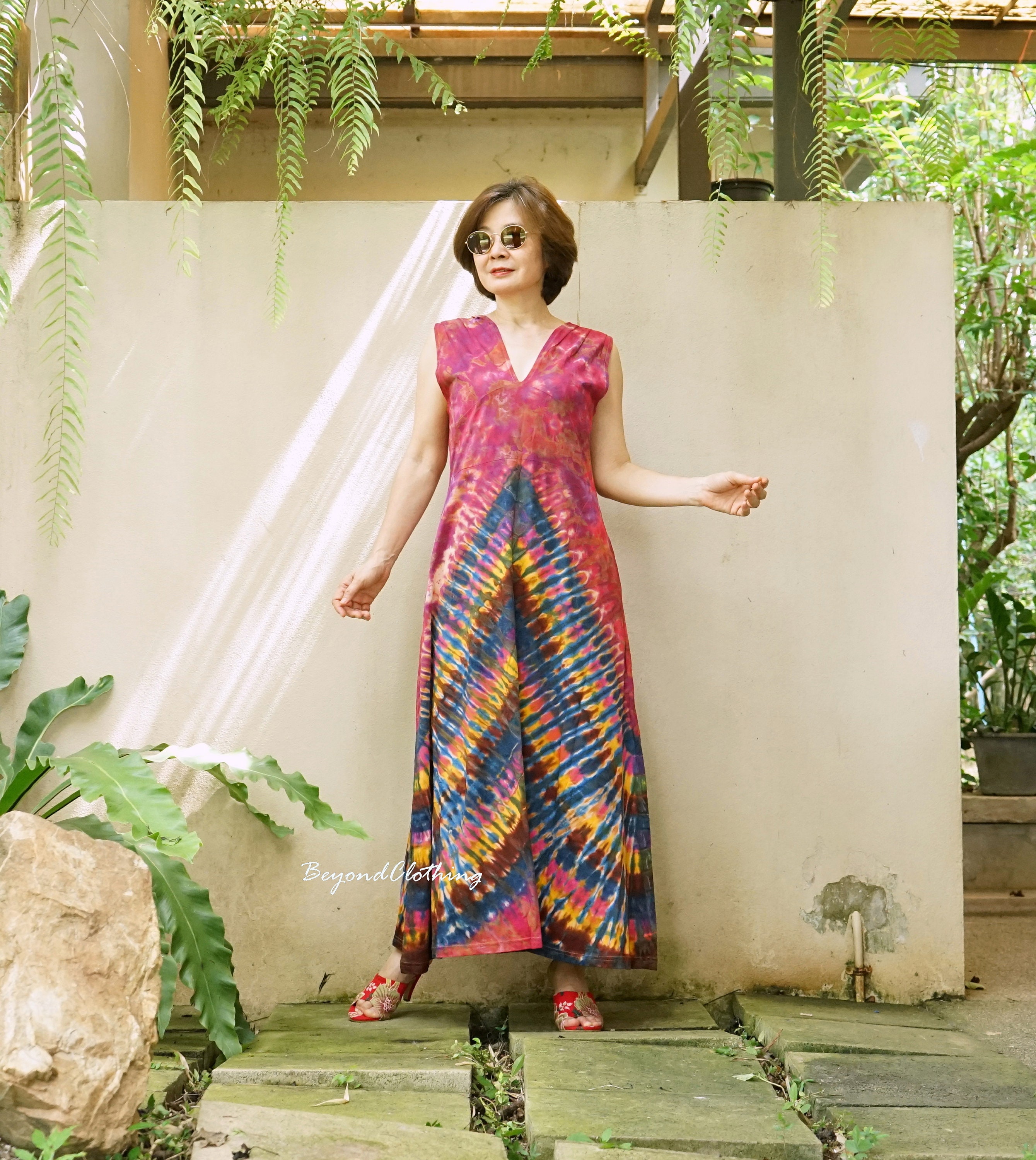 tie neck maxi dress Nerissa Cowl Neck Maxi Dress