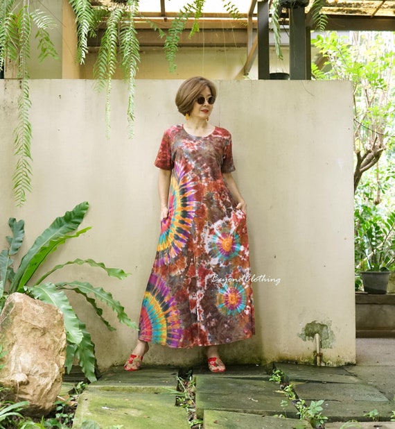 scoop neck short sleeve maxi dress Short-Sleeve Scoop Neck Plain Maxi A-Line Dress
