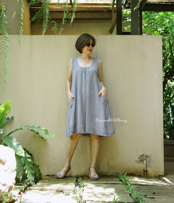 knee length dresses for ladies Gauze Crop Tee and Skirt Set for Effortless Style Sand Beige / S main image 0