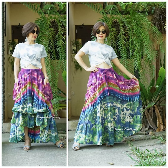 Heart tie dye skirt online