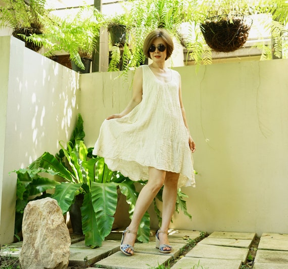 cotton gauze sleeveless dress Celandine Kallie Cotton Gauze Sleeveless Midi Dress - Green Pattern