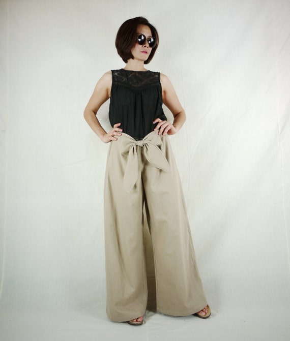 Pantalon De Mujer De Verano De Algodón Y Lino, Pantalon De Pierna Ancha, Longitud Completa, Informal, Blanco Sólido, Sueltos, Rectos De Cintura Alta Para Mujer - AliExprs