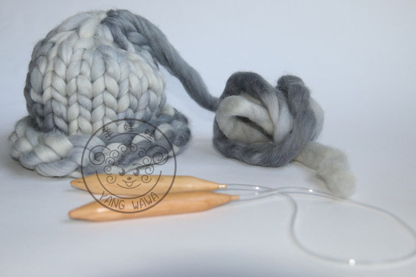 Giant Circular Chunky Knitting Needles Size 36 20mmlength Etsy