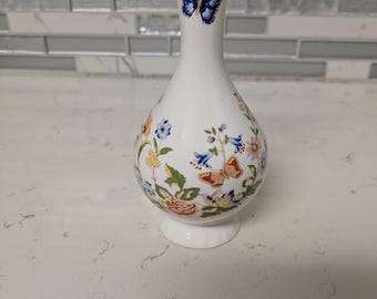 AYNSLEY 花瓶 Aynsley Cottage Garden Bone China Bud Vase - Floral Decor