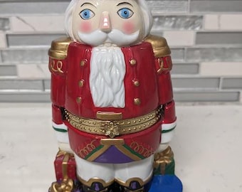 Christmas Nutcracker Trinket Box 1998 Toy Soldier Christmas Holiday Decor