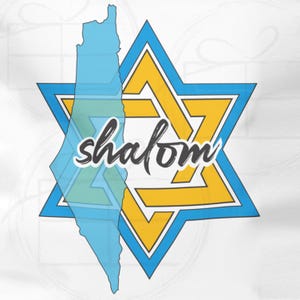 Bolsa de tela Shalom con la Estrella de David, bolsa ecológica, regalos judíos, inspiración israelí, recuerdo de los rehenes, amarillo Holocausto, amarillo rehén