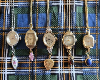 Watch Pendant Necklaces