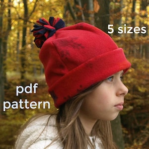 Mützen Schnittmuster für Mädchen, Mützen Schnittmuster, Kinder Mützen Schnitt, Fleece Schnittmuster, Mützen Schnittmuster, Mützen Schnittmuster, Mützen Schnittmuster, S123