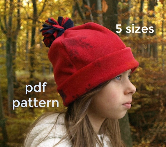 Girls Hat Pattern S123 Kids Hat Pattern Fleece Pattern Hat Sewing Pattern Boys Hat Pattern Hat Patterns Sewing Etsy