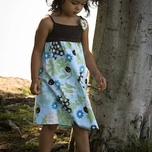 Padrão de vestido de crochê com corpete: tamanhos para meninas de 4 a 7 anos (padrão em PDF)