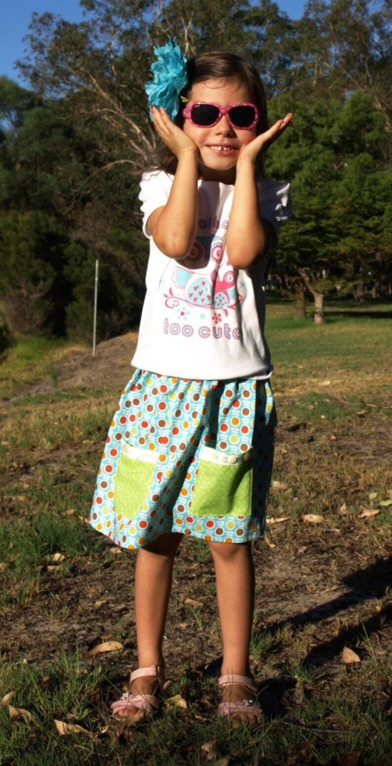 Pdf Sewing Pattern Toddler Skirt Pattern Twirl Skirt Etsy