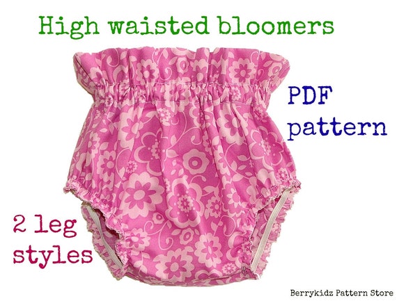 baby girl high waisted bloomers