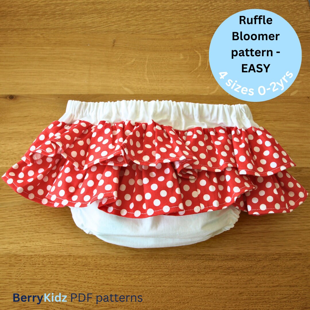 Ruffle Bloomer Sewing Pattern: Baby Diaper Cover (PDF Pattern) - Etsy