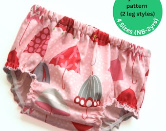 Baby Nappy Cover Sewing Pattern, Beginner PDF Bloomer Scrap Buster