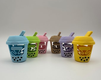 Boba Tea Fidget Toy | Keychain | Fun, Stress-Relieving