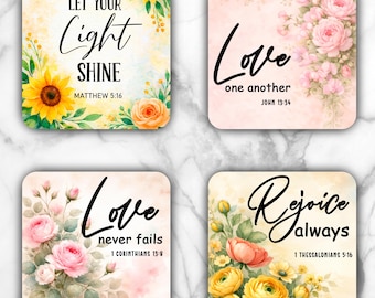 Inspirational Sayings Sublimation Transfer Sheet: 4" Square Coaster Prints-Not A Digital File