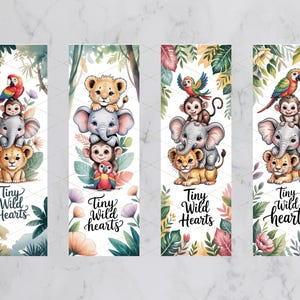 Tiny Hearts Lesezeichen Sublimationstransferfolie - bereit zum Pressen von 4 Bildern, 2x6-Druckgröße