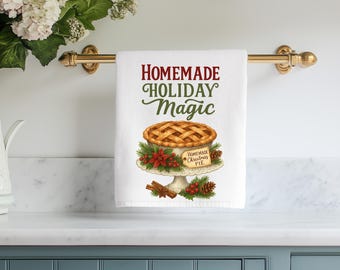 Feuille de transfert pour sublimation Holiday Magic : impression de torchon de cuisine (8 x 5 po.)