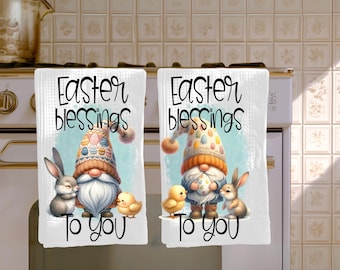 Feuilles de transfert pour sublimation Gnome Blessings : impression de torchon de cuisine (8 x 5 po.), lot de 2