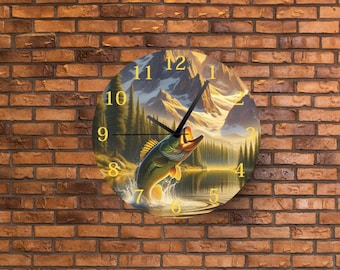 Big Fish Clock Face Sublimation Transfer Sheet: Ready to Press Printout- Multiple Sizes Available