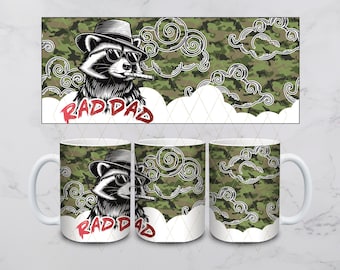 Rad Dad Sublimation Transfer Sheet 15oz Mug-Ready to Press (NOT DIGITAL)-Cup Not Included