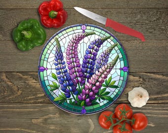 12 "rundes Schneidebrett Sublimationstransferfolie: Buntglas-Design, fertig zum Drücken