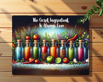 Secret Ingredient Sublimation Transfer Sheet: Cutting Board - Ready to Press