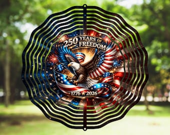 Freedom-Ready to Press Heat Transfer Wind Spinner Sublimation Print Out Sheet (Set of 2)