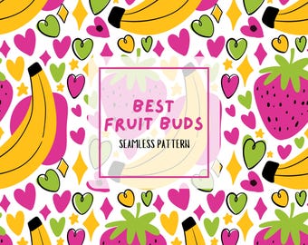 Best Fruit Buds seamless pattern