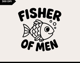 Fisher of Men Tshirt PNG: Digital Download for Toddlers, Kids Fish Shirt, PNG for Sublimination, Christian Shirt, Biblical Todder T-Shirt