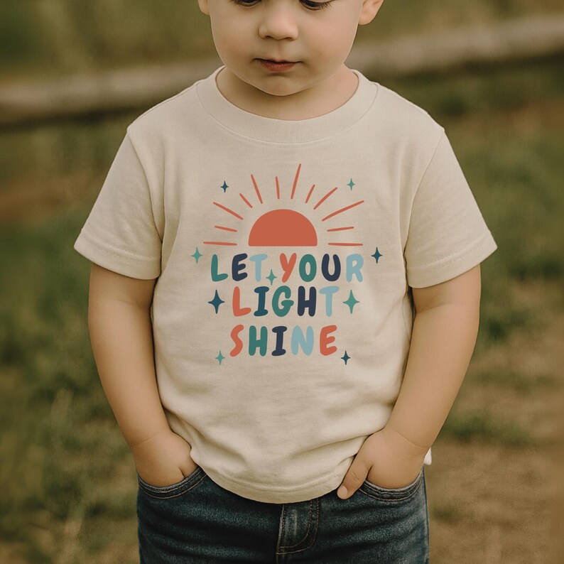 Let Your Light Shine PNG: Christian PNG for Kids, Kids T-shirt Design ...