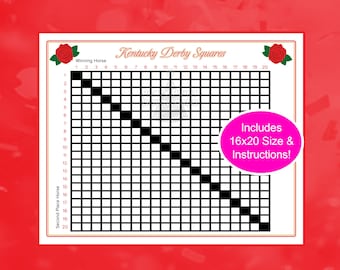 Juego de apuestas Kentucky Derby 16x20: Diversión imprimible para el día de la carrera (descarga digital)