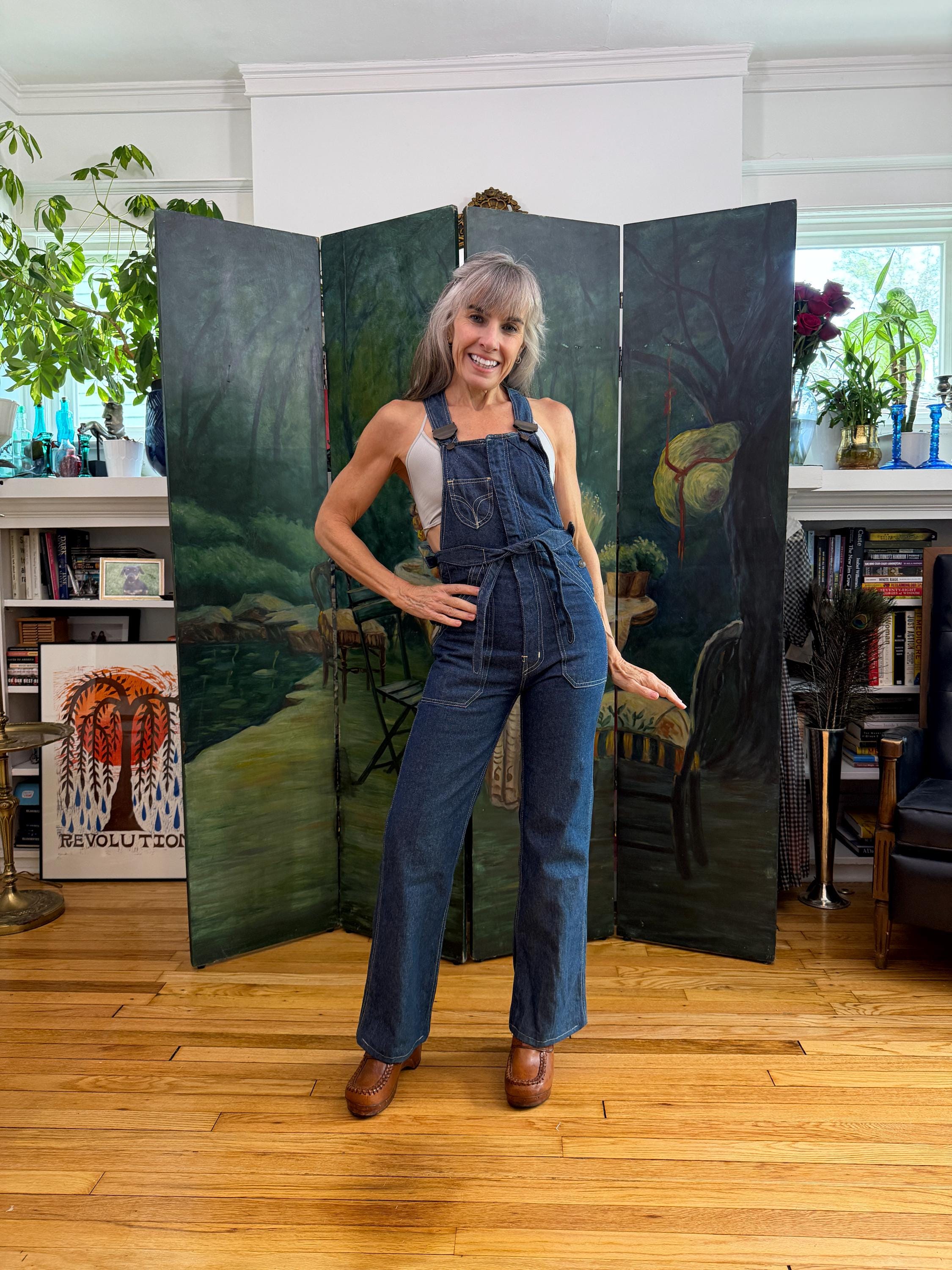 ロンパース・カバーオール house on the hill Overalls Check 70 70s Denim Overalls - Etsy