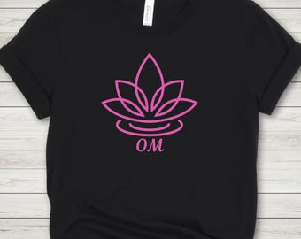 OM Yoga T-Shirt, Spiritual Vibes Tee, Meditation Gift For Her, Mindfulness Chanting Shirt,  Zen and Peaceful Tshirt, Cozy Calming Crewneck