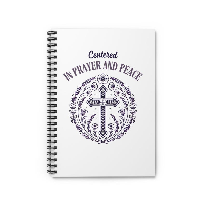 Zentrierendes Gebet Spiralblock – Christliches Meditation Journal | Kontemplatives Gebet Notizbuch | Auf Glauben basierendes Journaling Geschenk Bild 2