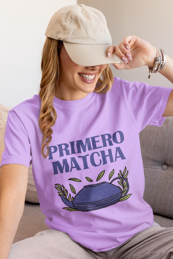Primero Matcha T-Shirt | Vintage-Inspired Matcha Lover Gift | Retro Tea Shirt | Matcha Green Tea Aesthetic Tee