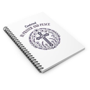 Zentrierendes Gebet Spiralblock – Christliches Meditation Journal | Kontemplatives Gebet Notizbuch | Auf Glauben basierendes Journaling Geschenk Bild 3