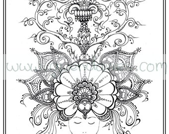 Popular Items For Sheets Anti Stress 91 Results Printable Mandala Colouring Book