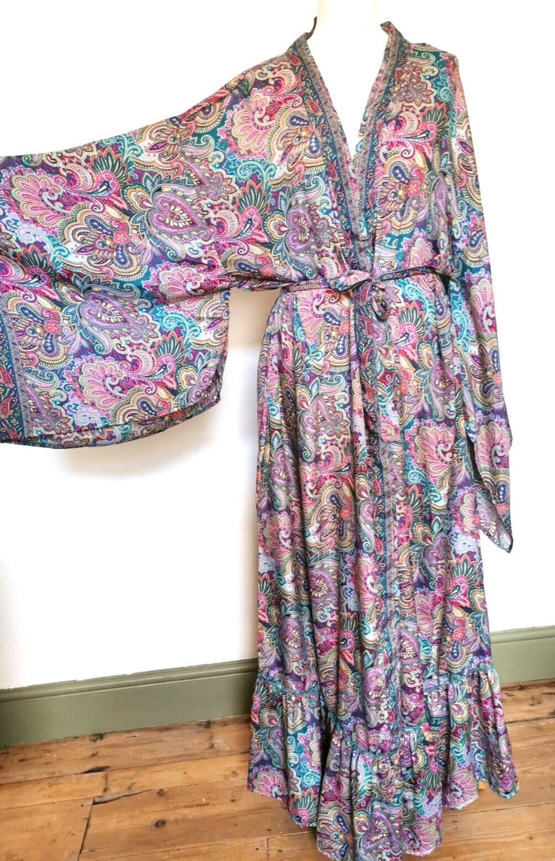 Plus Kimono Pink Dress (XL)