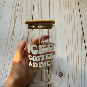Iced coffee cups/glass coffee cup/glass tumbler