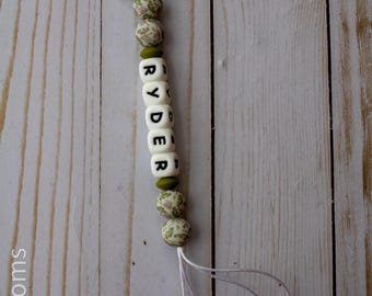 Schnullerkette | Schnullerkette | Schnullerhalter | Baby Produkte | Camo Baby Accessoires | Angeln Baby Accessoires | Landhaus Baby Accessoires