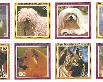 Equatorial Guinea Postage Stamps Dogs