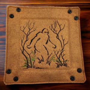 Collapsible Dice Rolling Tray.  dnd Game Accessory, Bigfoot,Sasquatchdnd