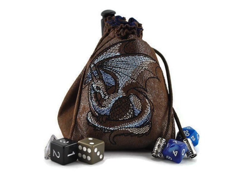 Dungeons and Dragons Dice Bag Dragon Dice Bag D20 Dice Pouch Etsy