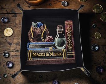 Gamer's bookshelf dice tray, TTRPG