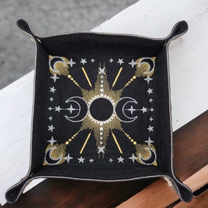 Celestial dice tray, Collapsible Dice Rolling Tray